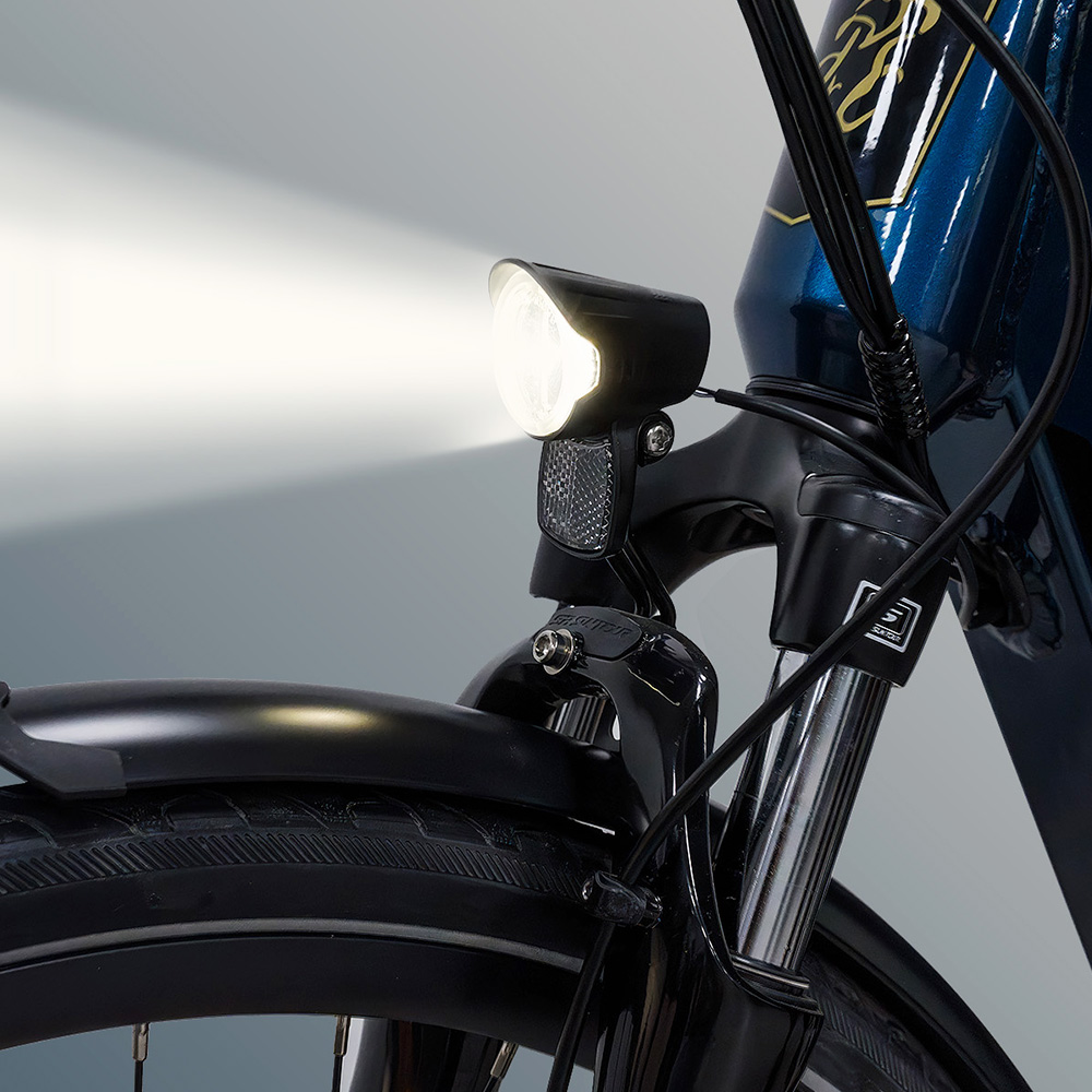CITY 5.3-20 Vélo électrique, moteur 250W, batterie 36V 14Ah, pneus 700*40C, vitesse maximale de 25 km/h, autonomie de 45 km, freins à disque mécaniques avant et arrière, Shimano 7 vitesses