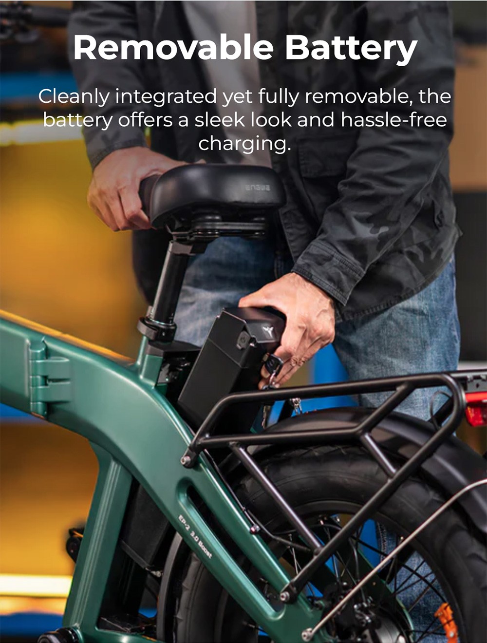 ENGWE EP-2 3.0 Boost Electric Bike, 250W Motor, 48V 13.5Ah Battery, 20*4 inch Tires, 120km Max Range, Hydraulic Brakes, Shimano 7-speed, Torque Sensor, App Control, Fast Charging- Black