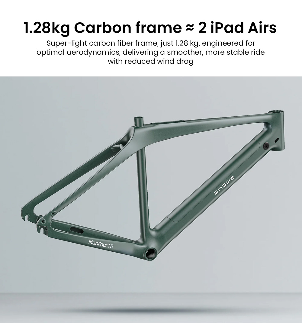 ENGWE MapFour N1 Air Electric Bike, 250W motor, 36V 10Ah batéria, pneumatiky s lúčmi 700*38C, max. rýchlosť 25 km/h, dojazd 100 km, predné a zadné hydraulické kotúčové brzdy, 7-stupňová prevodovka Shimano, senzor krútiaceho momentu, farebný LCD displej - sivý