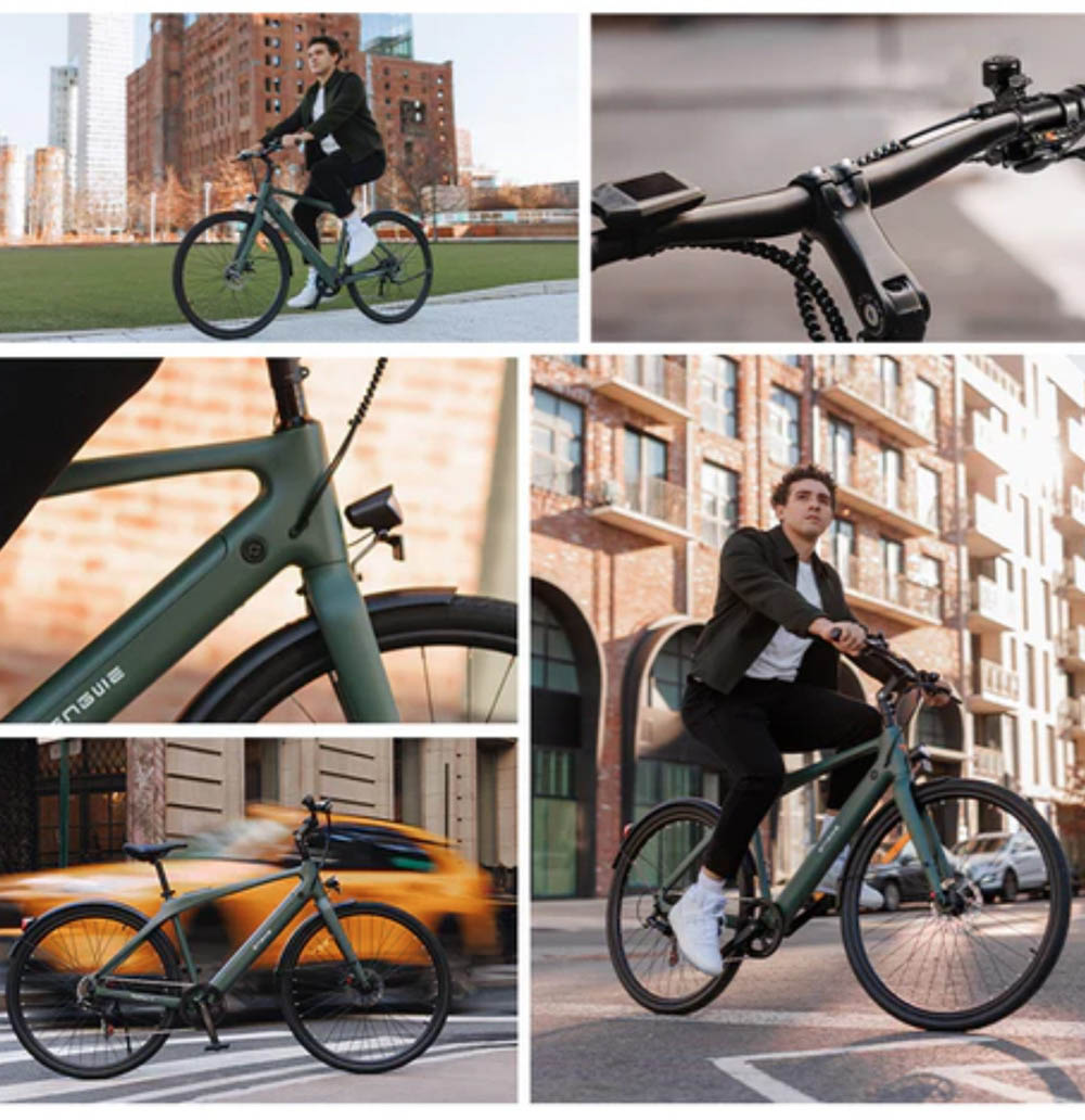 ENGWE MapFour N1 Air ST Electric Bike, 250W motor, 36V 10Ah batéria, 700*38C pneumatiky s lúčmi, max. rýchlosť 25 km/h, dojazd 100 km, predné & zadné hydraulické kotúčové brzdy, Shimano 7 rýchlostí, senzor krútiaceho momentu, farebný LCD displej - sivý