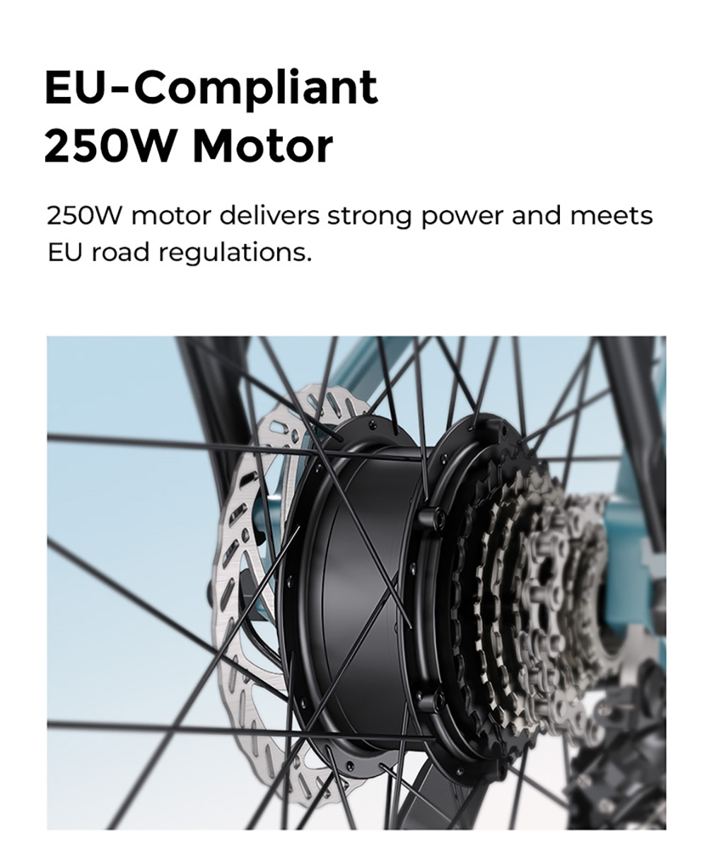 ENGWE P275 SE Electric Bike, 250W Motor, 36V 13Ah Battery, 27.5 inch Tires, 25km/h Max Speed, 100km Range, Hydraulic Disc Brakes, Shimano 7-speed, Torque Sensor - Grey