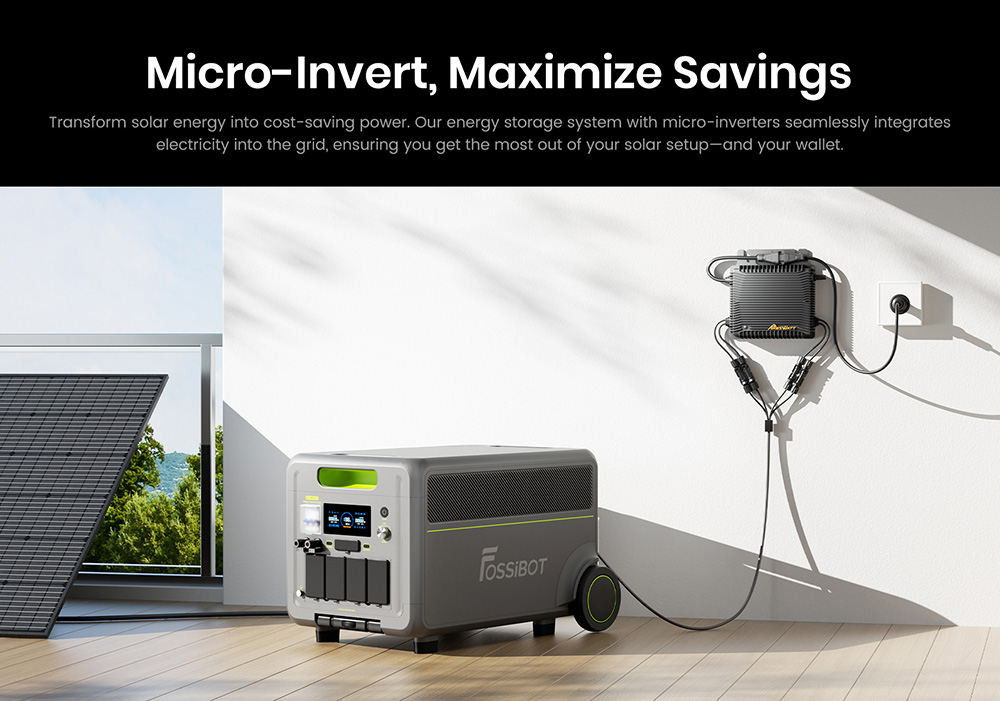 Tragbare Powerstation FOSSiBOT F7200, 5222,4 Wh Kapazit&auml;t, 7200 W Ausgangsleistung, 5200 W Hybrid-Schnellladung, <10 ms USV-Umschaltzeit, intelligente App-Steuerung, LiFePO4-Akku in Elektrofahrzeugqualit&auml;t mit &uuml;ber 6500 Ladezyklen, Solargenerator f&uuml;r Notstromversorgung zu Hause/Camping/Wohnmobil/Notfall