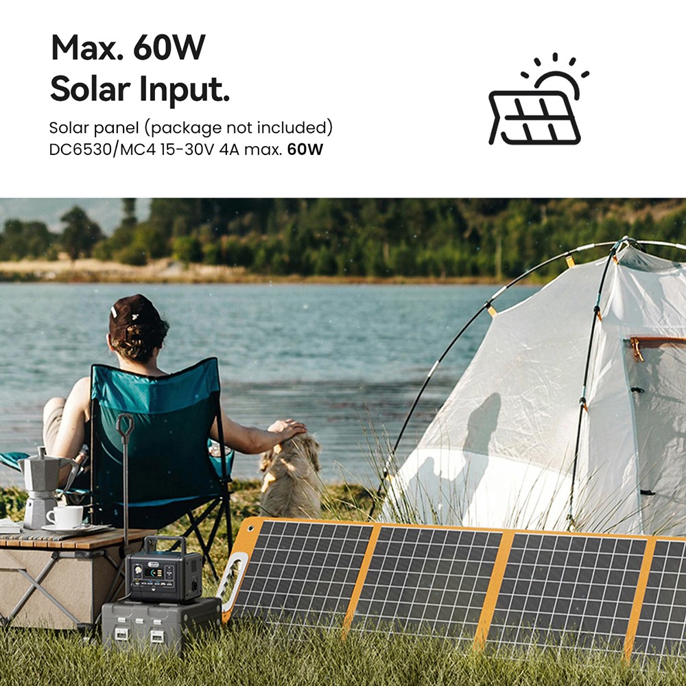 Flashfish T200 200W Tragbare Powerstation, 153,6Wh LiFePO4-Akku, 400W Spitzenleistung, reiner Sinus-Wechselstrom, 60W PD USB-C Schnellladefunktion, 6 Ausg&auml;nge, Solargenerator f&uuml;r Zuhause/Camping/Notf&auml;lle
