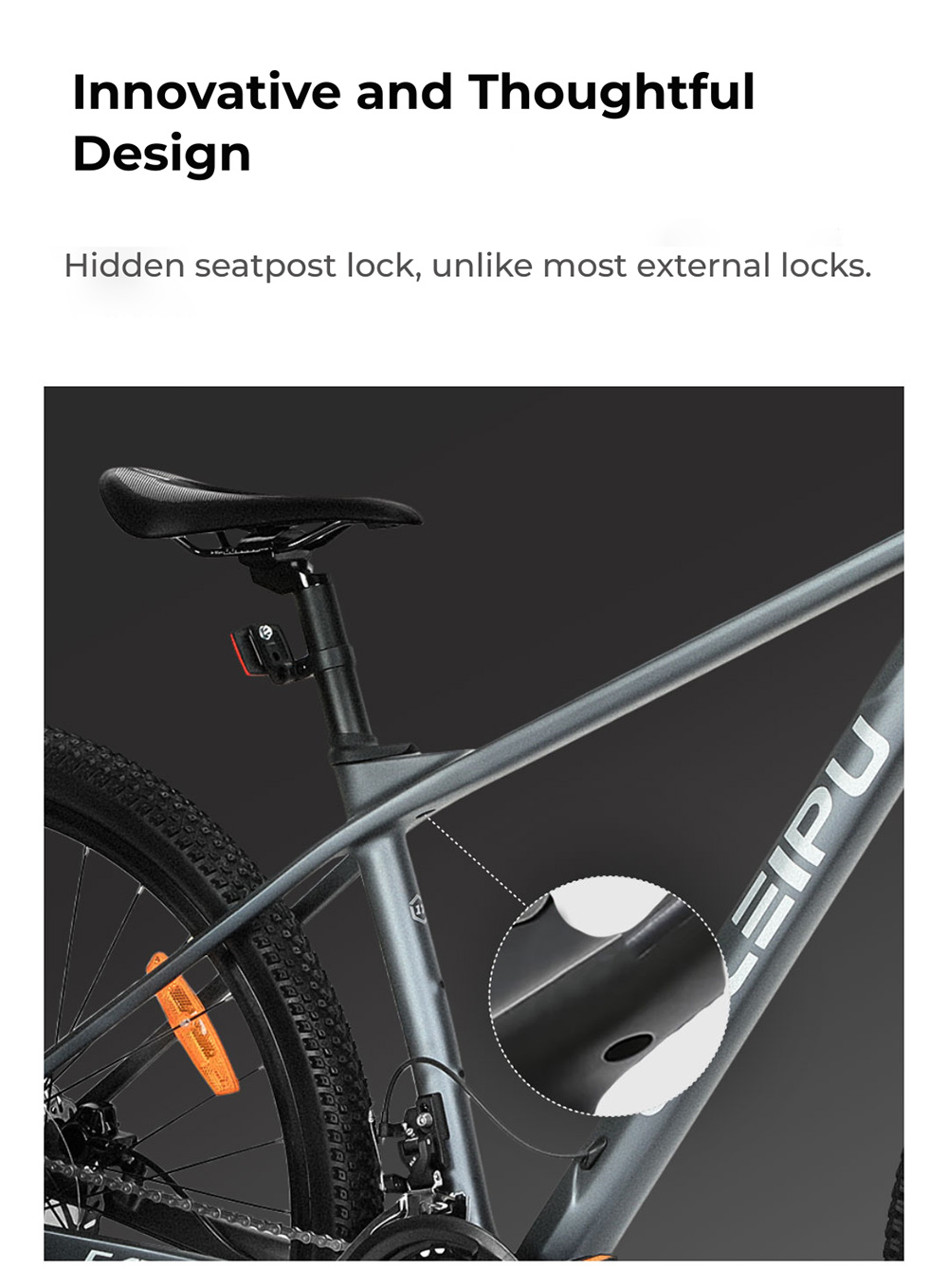 GELEIPU C30R-15 Carbonfaser-Fahrrad, 27,5-Zoll-Reifen, hydraulische Scheibenbremsen vorne und hinten, 27-Gang-Schaltung