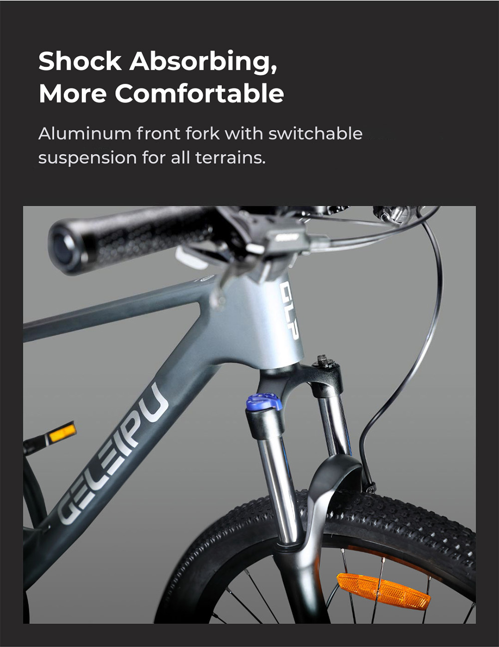 GELEIPU C30R-15 Carbonfaser-Fahrrad, 27,5-Zoll-Reifen, hydraulische Scheibenbremsen vorne und hinten, 27-Gang-Schaltung