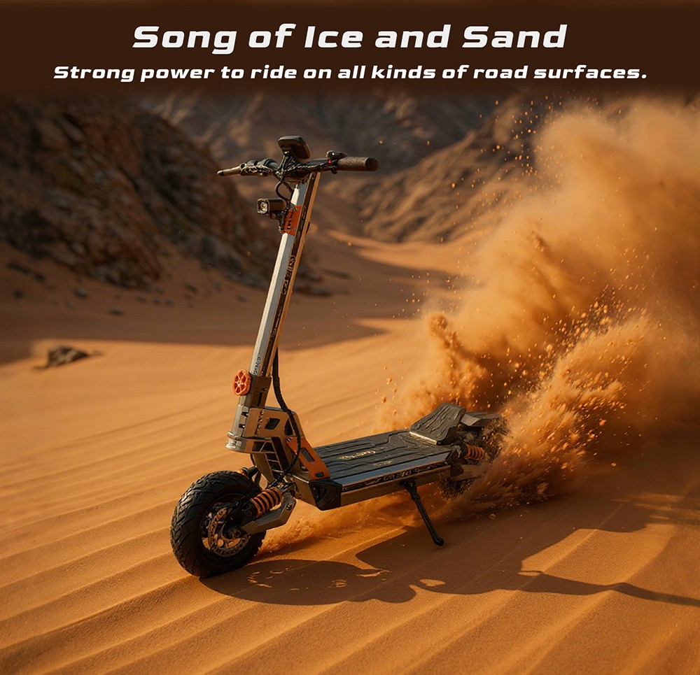 GELEIPU GT EVO Electric Scooter, 1600W*2 motor, 60V 36Ah batéria, 11 palcové pneumatiky, max. rýchlosť 86 km/h, dojazd 95 km, hydraulické brzdy, hydraulický pružinový tlmič