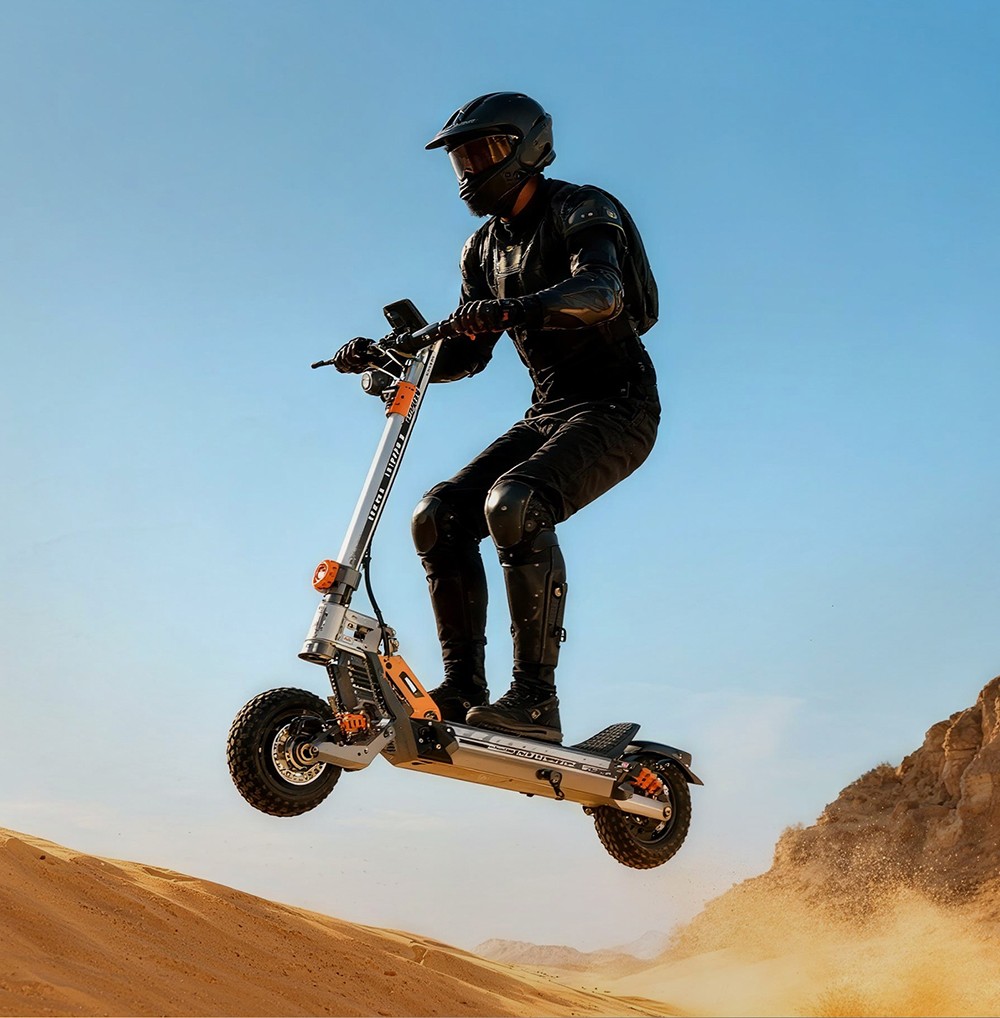 GELEIPU GT EVO Electric Scooter, 1600W*2 motor, 60V 36Ah batéria, 11 palcové pneumatiky, max. rýchlosť 86km/h, dojazd 95km, hydraulické brzdy, hydraulický pružinový tlmič