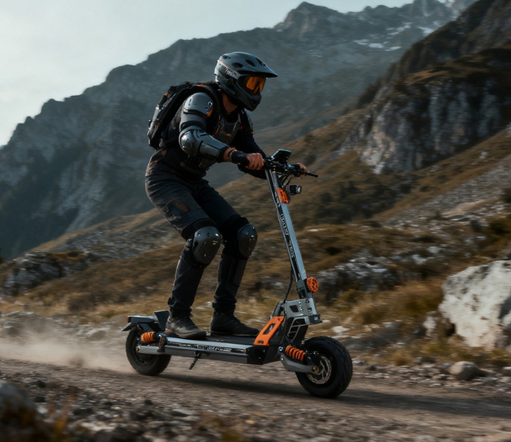 GELEIPU GT EVO Electric Scooter, 1600W*2 motor, 60V 36Ah batéria, 11 palcové pneumatiky, max. rýchlosť 86km/h, dojazd 95km, hydraulické brzdy, hydraulický pružinový tlmič