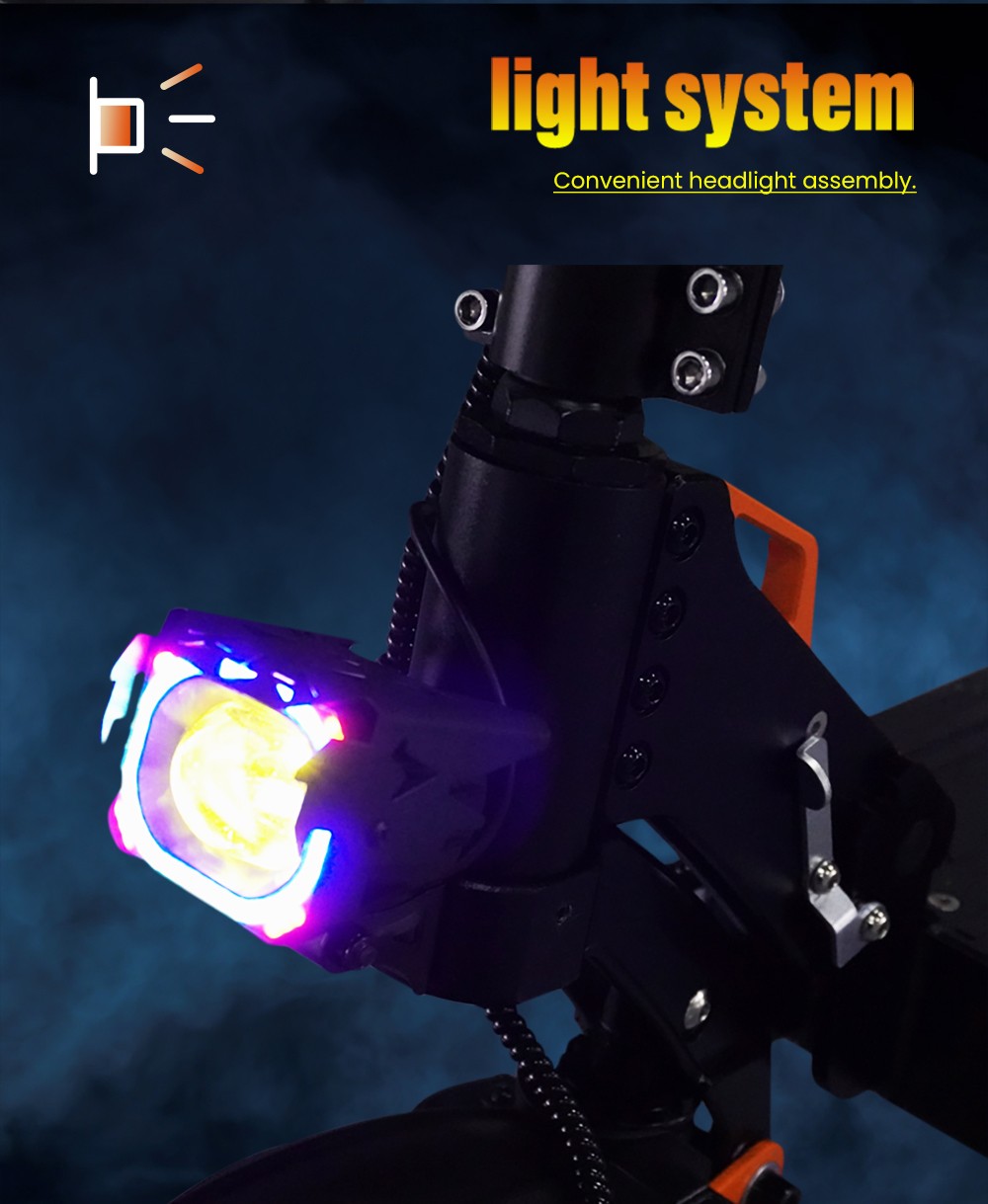 GELEIPU Z1 Electric Scooter, 1200W motor, 48V 20Ah batéria, 10 palcové pneumatiky, max. rýchlosť 60km/h, dojazd 60km, predná & zadná kotúčová brzda, štvorramenné tlmiče