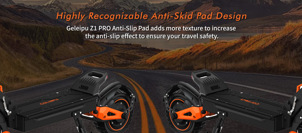 GELEIPU Z1 Pro Elektromos Roller, 1200W*2 Motor, 52V 20Ah Akkumul&aacute;tor, 10 colos Gumiabroncsok, 65km/h Max. Sebess&eacute;g, 70km Hat&oacute;t&aacute;vols&aacute;g, Dupla Mechanikus T&aacute;rcsaf&eacute;k, N&eacute;gykaros Leng&eacute;scsillap&iacute;t&oacute;