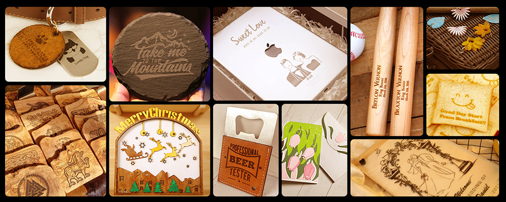 Gweike Cloud Pro 55W CO₂ Laser Engraver with Rotary Roller, Auto Focus, 600mm/s Speed, 0.001' Accuracy, 510mmx300mm Working Area, Compatible with Wood / Metal / Transparent Acrylic / Leather