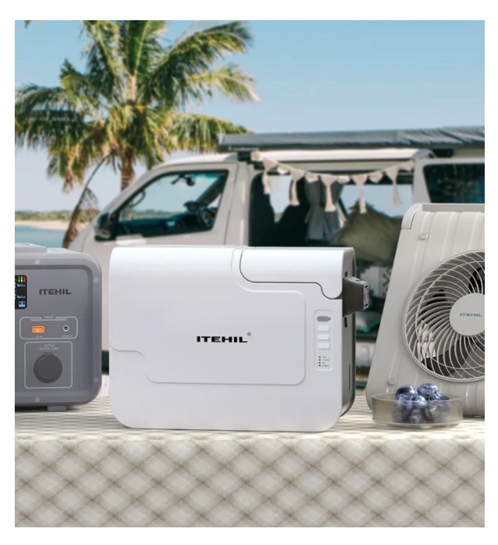 ITEHIL ITS100G-HW Portable Water Purifier with RO & Hybrid Filter, 500ml/min Flow, 9-Gal Output, 0.0001&mu;m Purification, Dual 6000mAh Battery, 600-800 Gal RO Lifespan