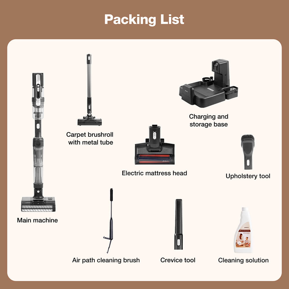 Refurbished JIMMY PW11 Pro Max 5-in-1 Cordless Vacuum & Washer, 460W Strong Power, Double Cleaning, Hot Air Fast Dry, LED Screen, 180&deg; Lay Flat Design, Dual Roller Brushes, For Hard Floors, Pet Hair and the Whole House, Silver-Black Color