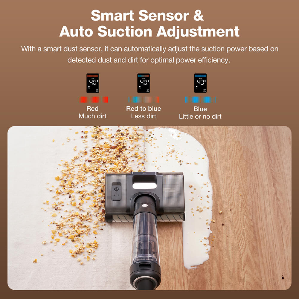 Refurbished JIMMY PW11 Pro Max 5-in-1 Cordless Vacuum & Washer, 460W Strong Power, Double Cleaning, Hot Air Fast Dry, LED Screen, 180&deg; Lay Flat Design, Dual Roller Brushes, For Hard Floors, Pet Hair and the Whole House, Silver-Black Color