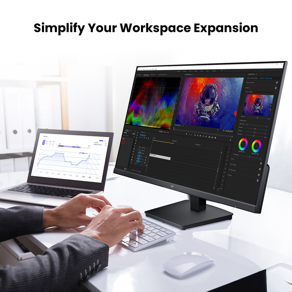 KTC H24B9 Office Monitor, 23.8 inch 100Hz 1920*1080 VA Panel, 1*HDMI1, 1*VGA, Low Blue Light