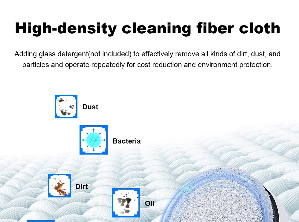 Refurbished Liectroux YW610 Robot Window Vacuum Cleaner, Single Water Spray, 2800Pa Suction, 30ml Water Tank, Border Detection, Remote Control, 20min Power Failure Protection