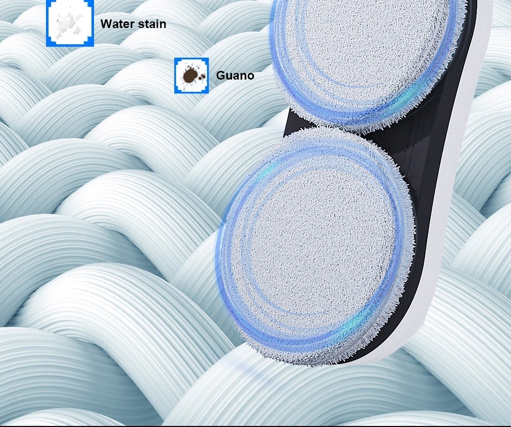 Refurbished Liectroux YW610 Robot Window Vacuum Cleaner, Single Water Spray, 2800Pa Suction, 30ml Water Tank, Border Detection, Remote Control, 20min Power Failure Protection