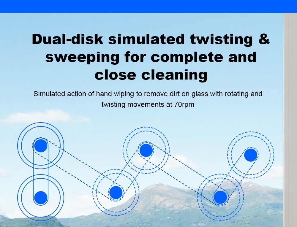 Refurbished Liectroux YW610 Robot Window Vacuum Cleaner, Single Water Spray, 2800Pa Suction, 30ml Water Tank, Border Detection, Remote Control, 20min Power Failure Protection