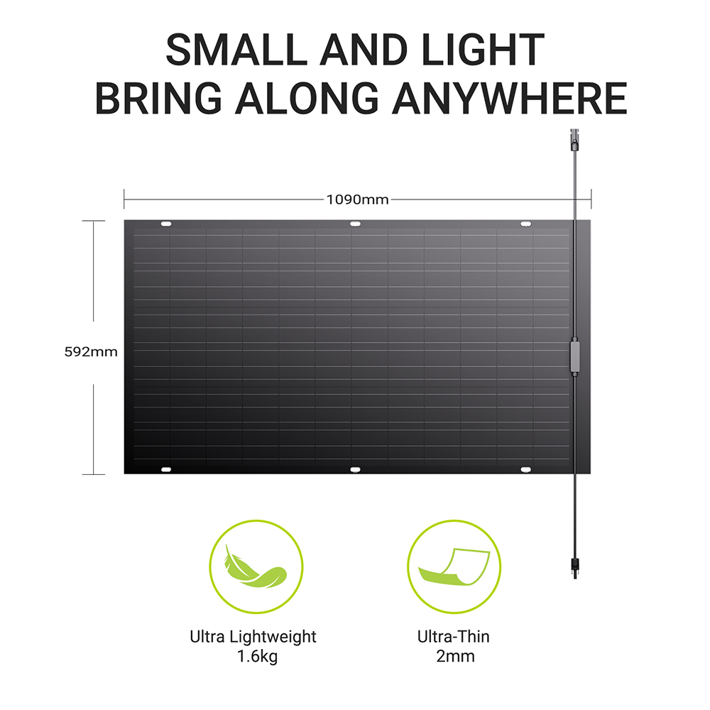 LIONSHEE LS-SP120 120W-os flexibilis napelem 2 db, 18,66%-os hat&aacute;sfok, 2 mm-es ultrav&eacute;kony, 30&deg;-ban hajl&iacute;that&oacute;, IP67 v&iacute;z&aacute;ll&oacute;, lak&oacute;kocsihoz/haj&oacute;hoz/tetőt&eacute;rbe/kempingez&eacute;shez