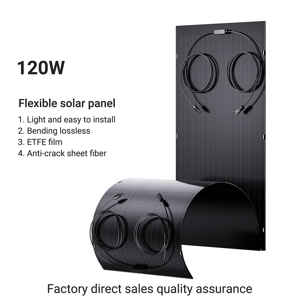 LIONSHEE LS-SP120 120W-os flexibilis napelem 2 db, 18,66%-os hat&aacute;sfok, 2 mm-es ultrav&eacute;kony, 30&deg;-ban hajl&iacute;that&oacute;, IP67 v&iacute;z&aacute;ll&oacute;, lak&oacute;kocsihoz/haj&oacute;hoz/tetőt&eacute;rbe/kempingez&eacute;shez