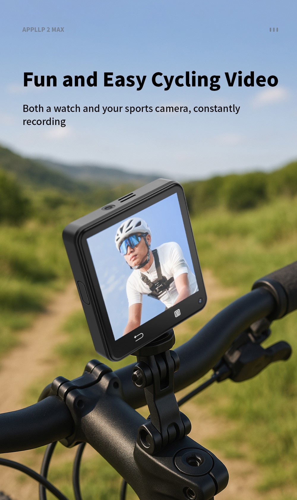 LOKMAT APPLLP 2 MAX Detachable Smartwatch, 4GB RAM 64GB ROM, 2.64-inch Screen, Android 11, Support 4G/5G SIM, Bluetooth Connection, GPS Positioning, 1200mAh Battery