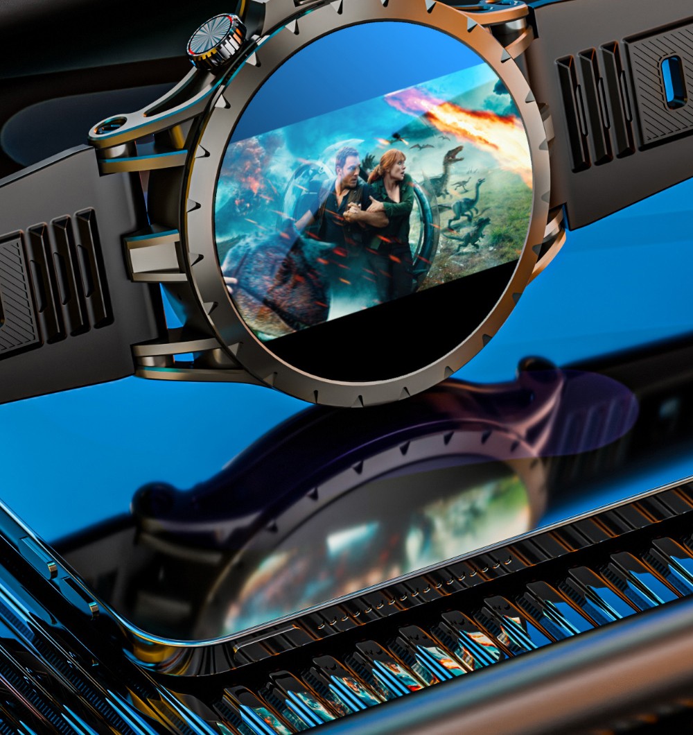 LOKMAT APPLLP 4 Smartwatch, 1,508-Zoll-AMOLED-Bildschirm, unterst&uuml;tzt 4G/5G-SIM-Karten, Herzfrequenz- und Blutsauerstoffmessung, NFC-Funktion, GPS-Ortung