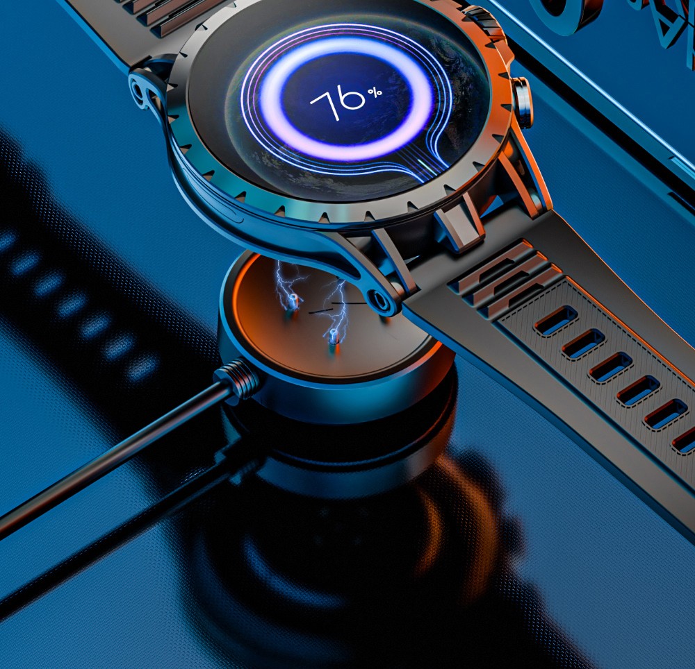 LOKMAT APPLLP 4 Smartwatch, 1,508-Zoll-AMOLED-Bildschirm, unterst&uuml;tzt 4G/5G-SIM-Karten, Herzfrequenz- und Blutsauerstoffmessung, NFC-Funktion, GPS-Ortung