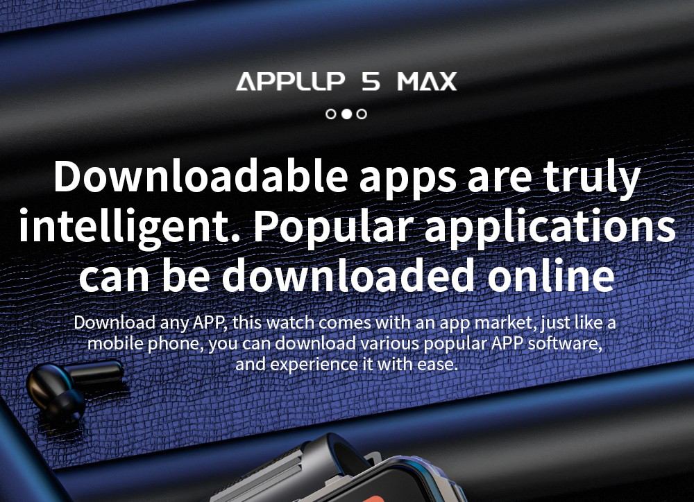 LOKMAT APPLLP 5 MAX Smartwatch, 2.4-inch HD Screen, Android 10.7, 1500mAh Battery, 4G Calling, Dual Cameras, 4GB+64GB, Heart Rate Blood Oxygen Monitoring