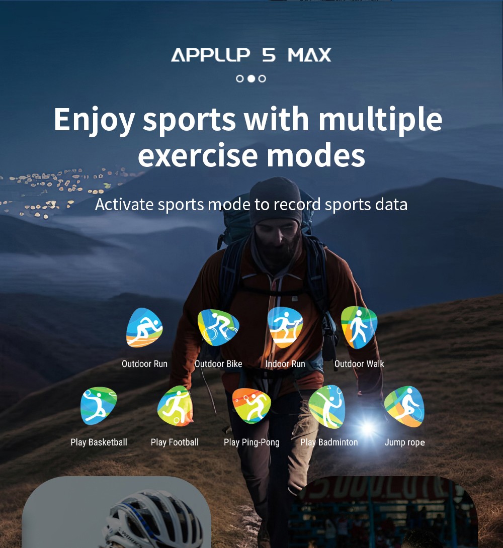 LOKMAT APPLLP 5 MAX Smartwatch, 2.4-inch HD Screen, Android 10.7, 1500mAh Battery, 4G Calling, Dual Cameras, 4GB+64GB, Heart Rate Blood Oxygen Monitoring