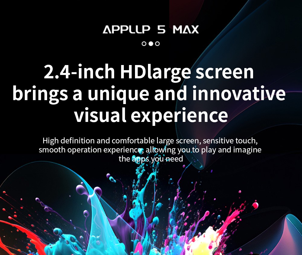 LOKMAT APPLLP 5 MAX Smartwatch, 2.4-inch HD Screen, Android 10.7, 1500mAh Battery, 4G Calling, Dual Cameras, 6GB+128GB, Heart Rate Blood Oxygen Monitoring