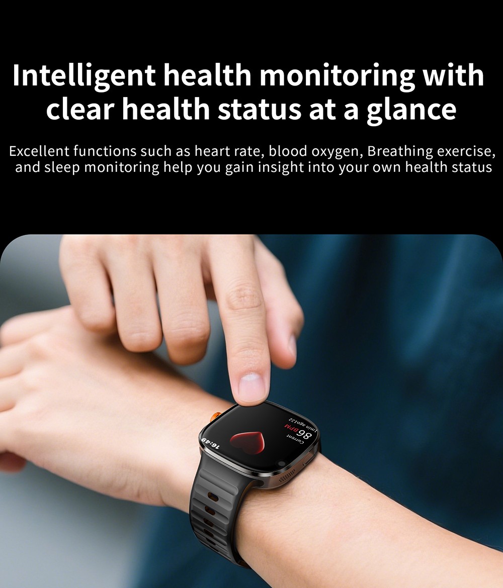 LOKMAT APPLLP 6 MAX Smartwatch, 3 GB RAM, 32 GB ROM, 2,16 Zoll AMOLED-Bildschirm, unterst&uuml;tzt 4G/5G LTE, GPS-Ortung