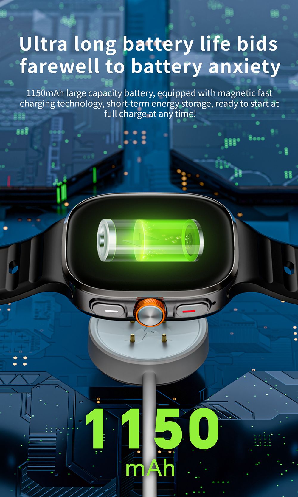 LOKMAT APPLLP 6 MAX Smartwatch, 3 GB RAM, 32 GB ROM, 2,16 Zoll AMOLED-Bildschirm, unterst&uuml;tzt 4G/5G LTE, GPS-Ortung