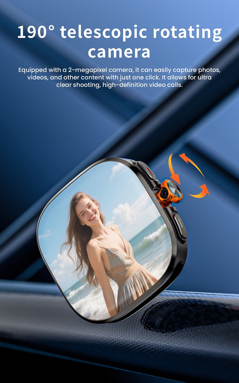 LOKMAT APPLLP 6 MAX Smartwatch, 3 GB RAM, 32 GB ROM, 2,16 Zoll AMOLED-Bildschirm, unterst&uuml;tzt 4G/5G LTE, GPS-Ortung