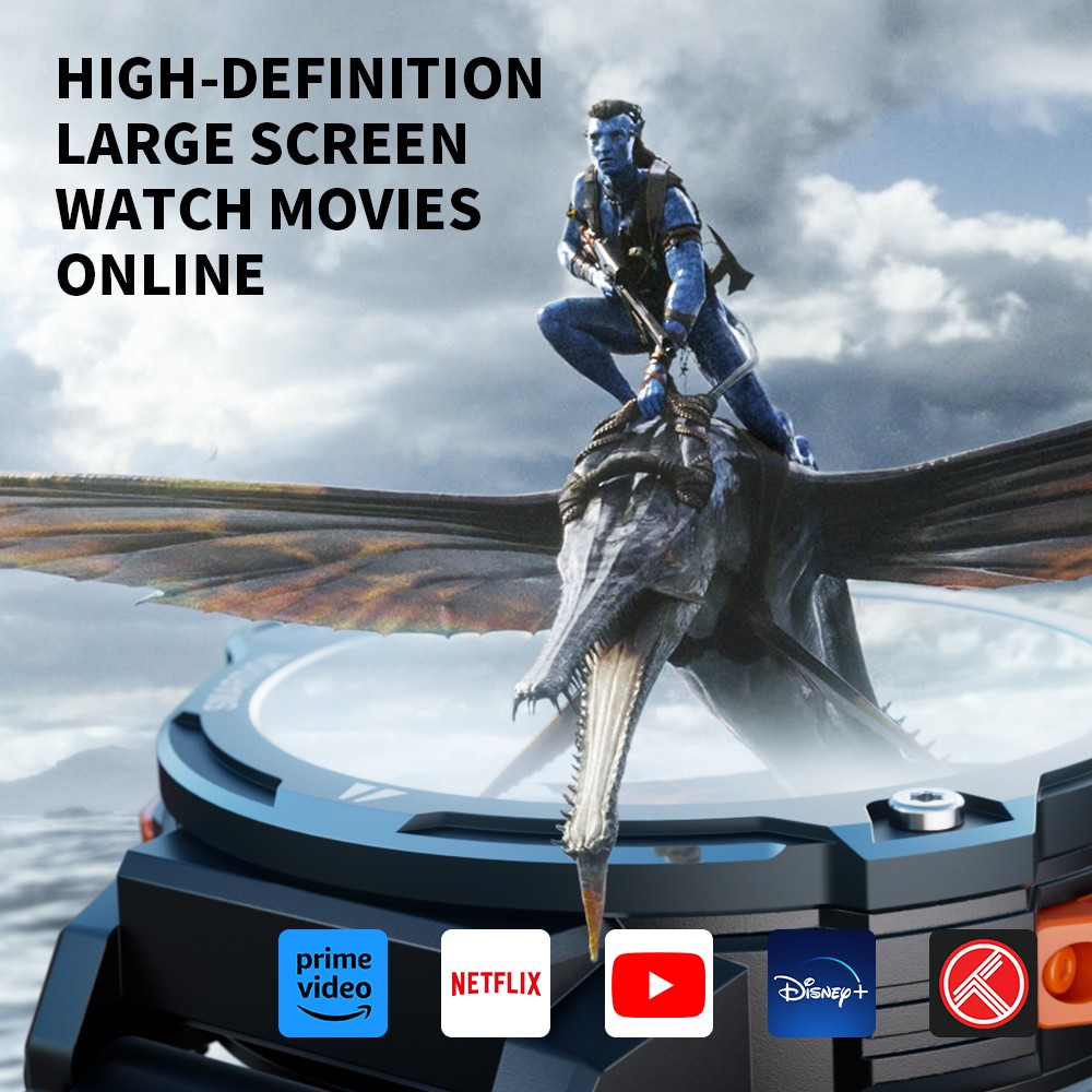 LOKMAT APPLLP 6 Pro Smartwatch, 4G-Telefonie, 2 GB RAM, 16 GB ROM, 1,54-Zoll-TFT-Display, Herzfrequenz- und Blutsauerstoffmessung &ndash; Silbernes Zifferblatt