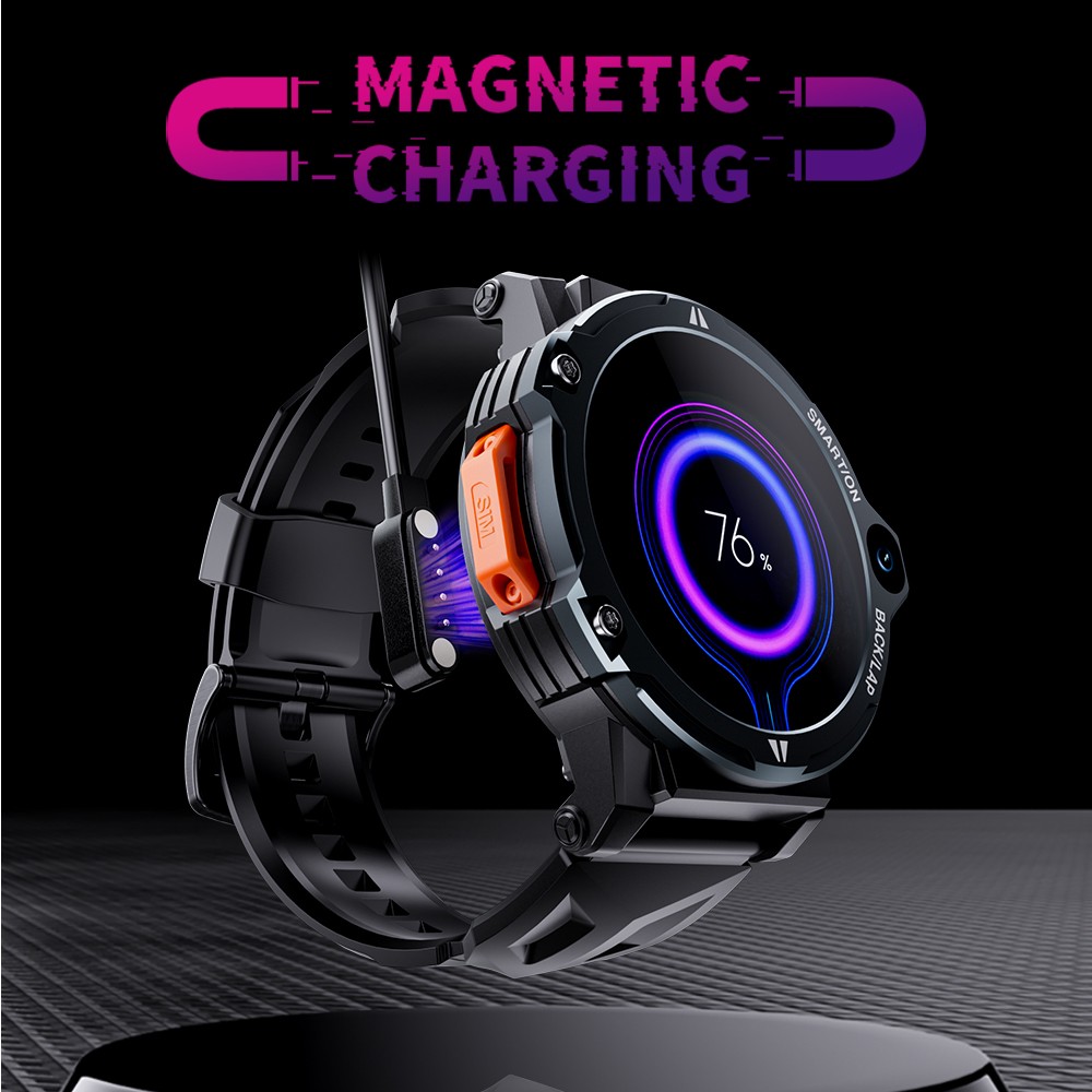 LOKMAT APPLLP 6 Pro Smartwatch, 4G-Telefonie, 2 GB RAM, 16 GB ROM, 1,54-Zoll-TFT-Display, Herzfrequenz- und Blutsauerstoffmessung &ndash; Silbernes Zifferblatt