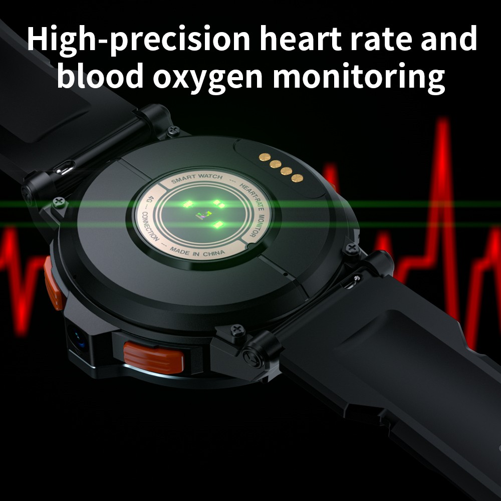 LOKMAT APPLLP 6 Pro Smartwatch, 4G-Telefonie, 2 GB RAM, 16 GB ROM, 1,54-Zoll-TFT-Display, Herzfrequenz- und Blutsauerstoffmessung &ndash; Silbernes Zifferblatt