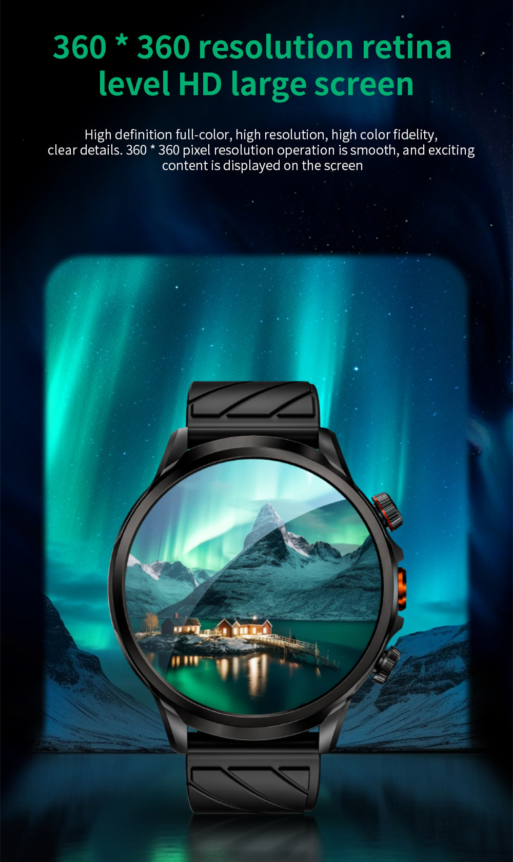 Montre connect&eacute;e LOKMAT APPLLP 8 Pro, Android 8.1, &eacute;cran TFT HD 1,85'', appels 4G, acc&egrave;s NFC, surveillance de la fr&eacute;quence cardiaque et de l'oxyg&egrave;ne sanguin