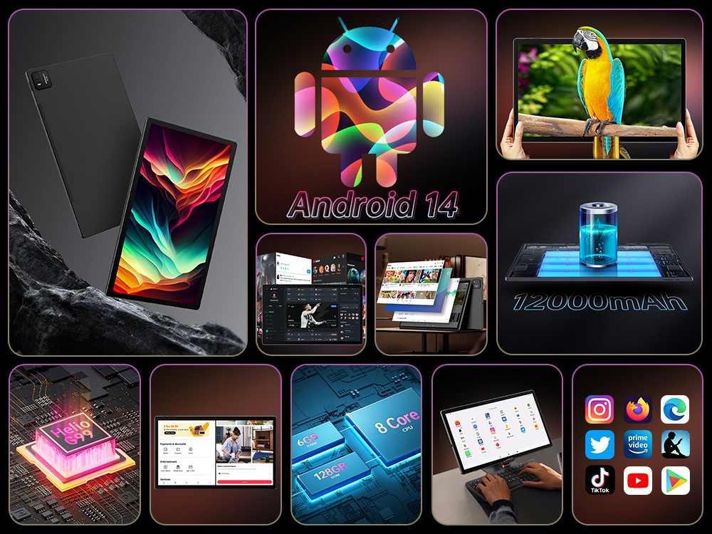 Tablet MESWAO B3 Pro, 15,6