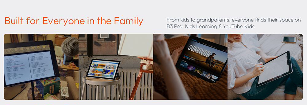 MESWAO B3 Pro Tablet, 15.6 inch 1920*1080 IPS Screen, MTK Helio G99 8 Cores, 8GB RAM 256GB ROM, Android 14, WiFi 5 Bluetooth 5.0, 12000mAh Battery, 32MP+5MP Camera, 4*Speakers - US Plug, Black