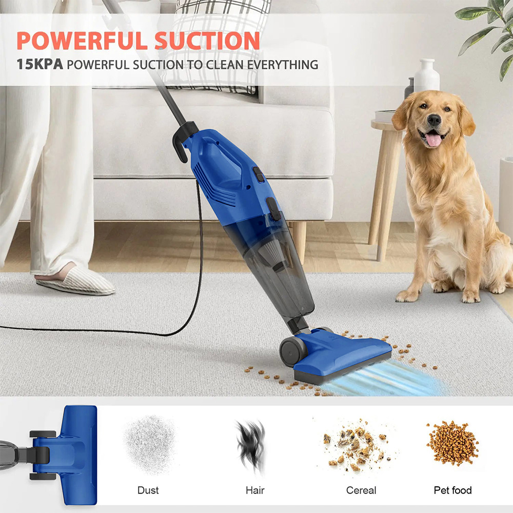 MOOSOO LT450 4-in-1 Akku-Stielstaubsauger, 15 kPa Saugleistung, 0,8-Liter-Staubbeh&auml;lter, 4-stufige Filtration, freistehend