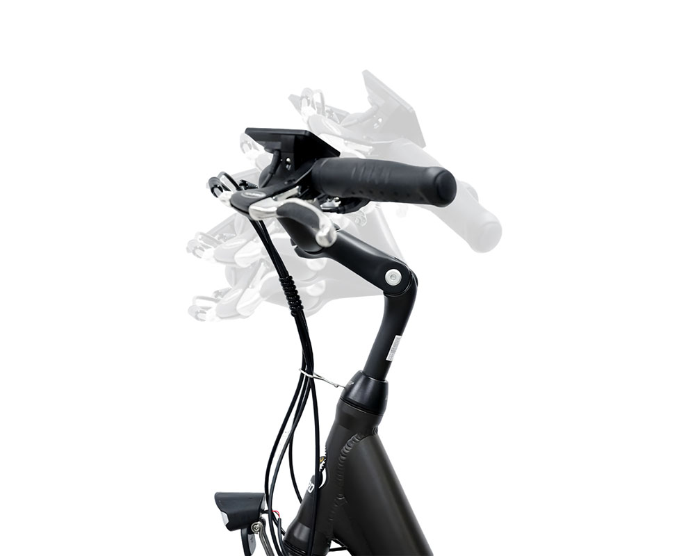 Elektrický bicykel Miami-26, 250W motor, 36V 14.4Ah batéria, 26*1.95 palcové pneumatiky, max. rýchlosť 25km/h, dojazd 45km, predné & zadné mechanické kotúčové brzdy, Shimano 7 rýchlostí - čierna