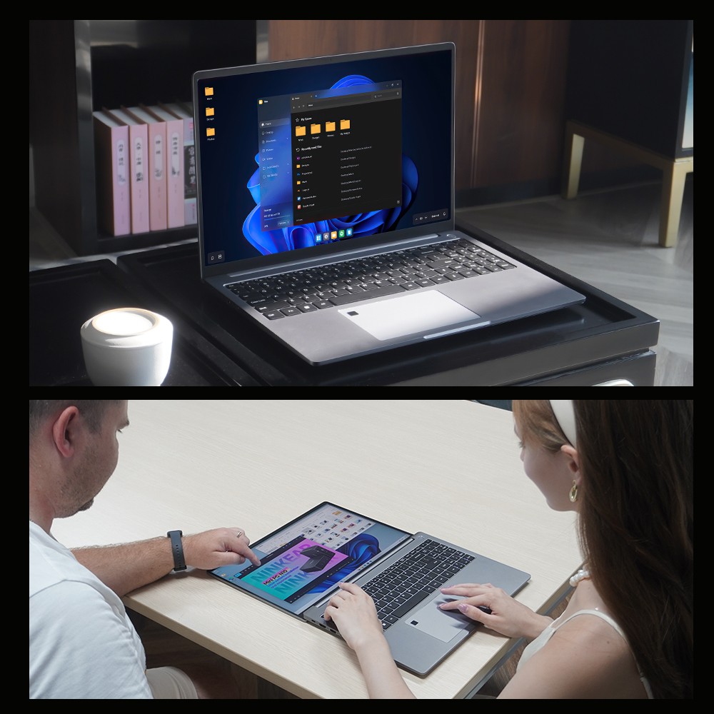 Ninkear A16 Pro Laptop, 16 inch 2560*1600 120Hz IPS Screen, AMD Ryzen 7 8745HS 8 Cores Max 4.9GHz, 32GB RAM 2TB SSD, WiFi 6 Bluetooth 5.2, 5050mAh Battery, Fingerprint Unlock, 1*HDMI, 2*Type-C, 2*USB3.0, 1*Micro SD, 1*RJ45, 1* Audio Jack