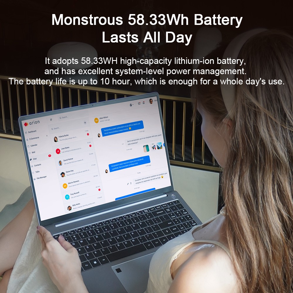 Ninkear A16 Pro Laptop, 16 inch 2560*1600 120Hz IPS Screen, AMD Ryzen 7 8745HS 8 Cores Max 4.9GHz, 32GB RAM 2TB SSD, WiFi 6 Bluetooth 5.2, 5050mAh Battery, Fingerprint Unlock, 1*HDMI, 2*Type-C, 2*USB3.0, 1*Micro SD, 1*RJ45, 1* Audio Jack