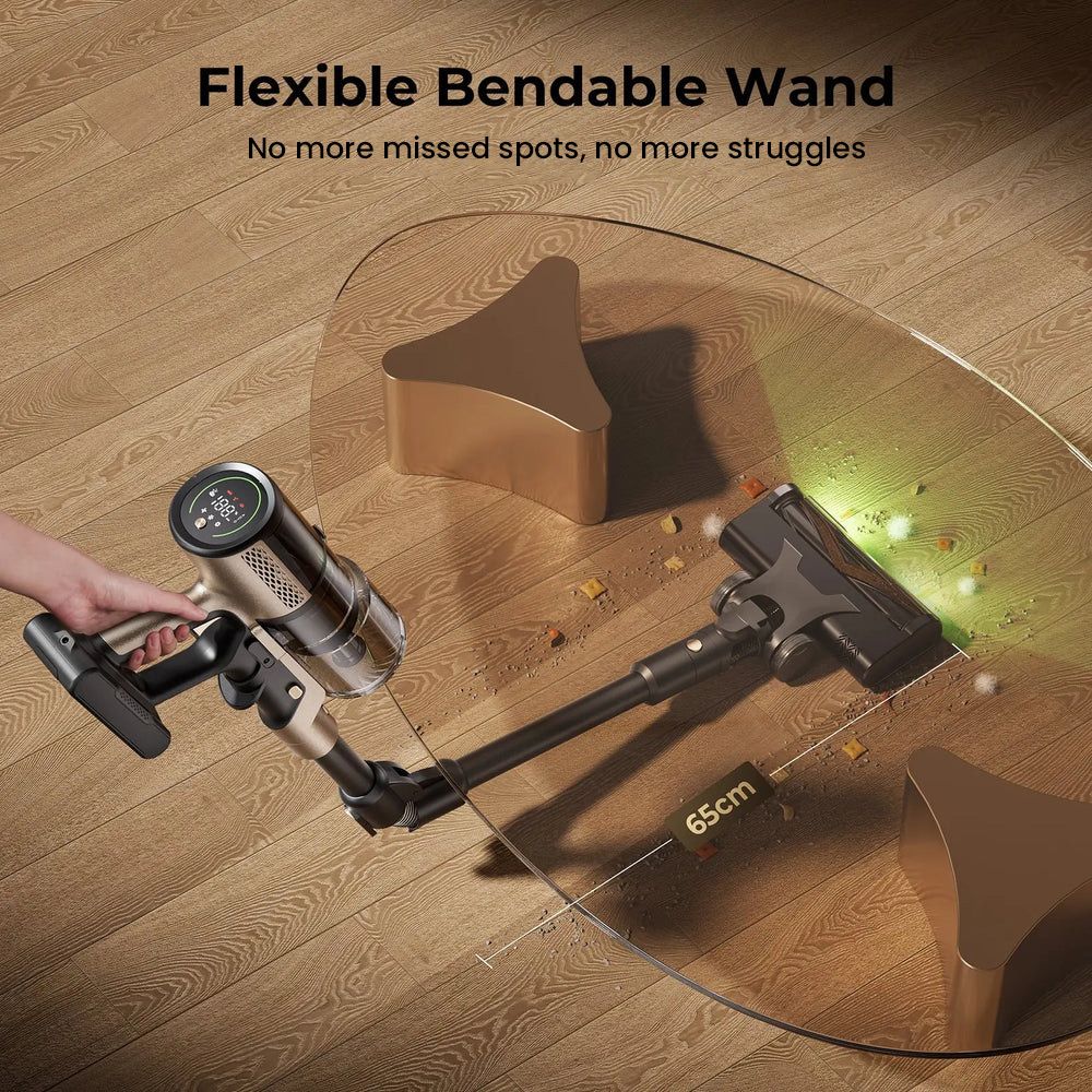 Akumulátorový vysávač Proscenic P20 OnePass, 70000Pa sanie, 70-minútový chod, 680W bezkefový motor, 180&deg; ohybná trubica, mokré & suché čistenie s prídavnou nádržkou na vodu