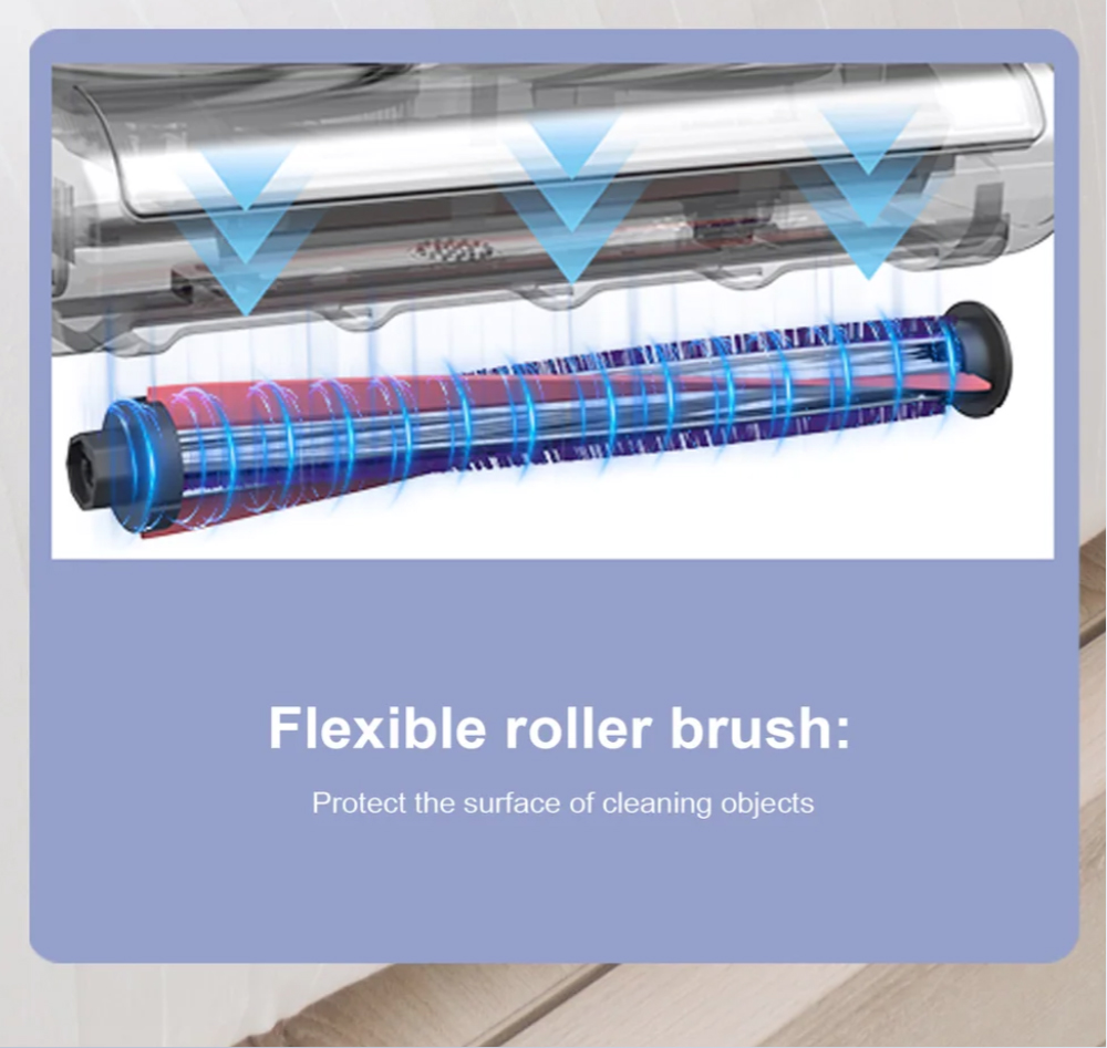 Aspirateur anti-acariens intelligent &agrave; double godet Solayce BV200, puissance 500 W, aspiration 16&nbsp;000 Pa, capacit&eacute; 0,6 L, air chaud 60 &deg;C, lumi&egrave;re UV et filtration HEPA