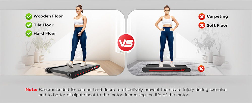 Sperax P1 Walking-Vibrationsmatte, 400 W Dual-Mode-Trainer, Geschwindigkeit 0,3&ndash;6,1 km/h, Lauffl&auml;che 900 x 390 mm, max. Belastung 159 kg, ultrad&uuml;nnes und ger&auml;uscharmes Design f&uuml;r Zuhause und B&uuml;ro