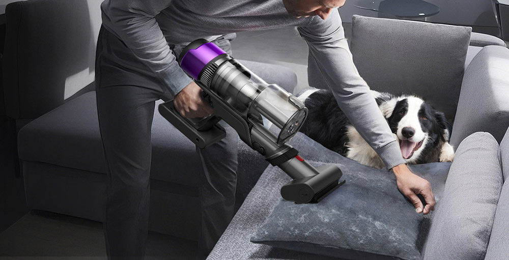 Ultenic U20 Akku-Staubsauger, 55,000Pa Saugkraft, 1,5L Staubbeh&auml;lter, 60 Minuten Laufzeit, 65cm breiter Stab, 7-stufige Filterung, dynamisches interaktives Display