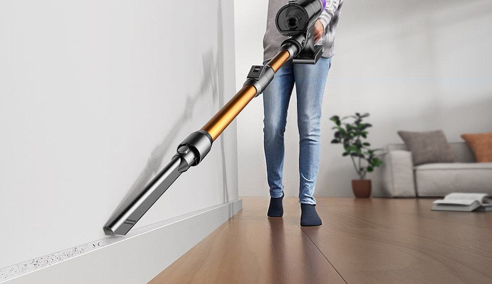 Ultenic U20 Cordless Stick Vacuum, 55,000Pa Suction, 1.5L Dustbin, 60-Min Runtime, 65cm Bendable Wand, 7-Stage Filtration, Dynamic Interactive Display