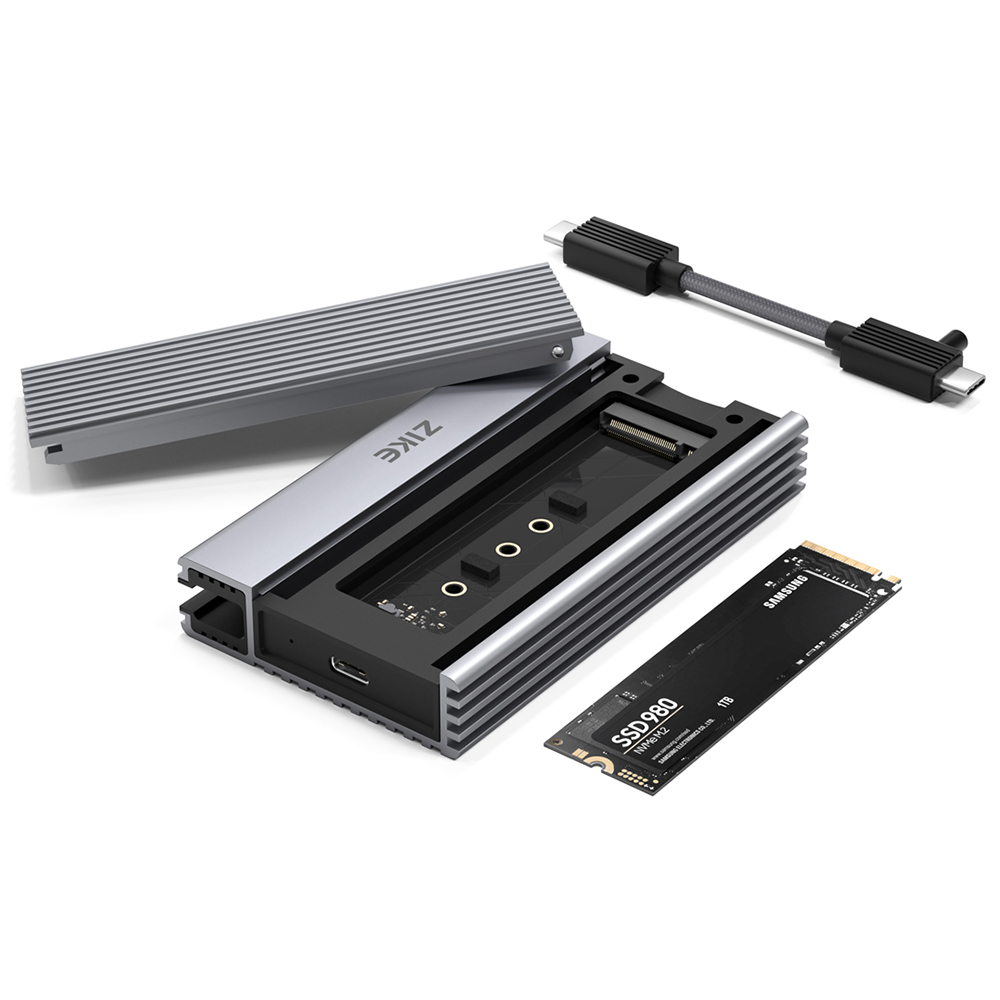 ZIKE Z666 USB4 40 Gbit/s NVMe M.2 SSD Geh&auml;use