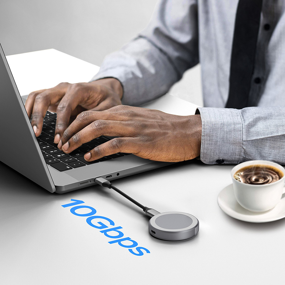 Boîtier SSD magnétique ZIKE Z850 USB-C M.2 2230 NVMe pour iPhone 16/15